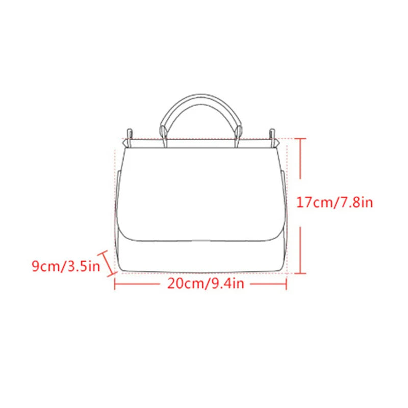 Women's Rose Leather Crossbody Tote Bag — Lady Shoulder Handbag in Yellow & More