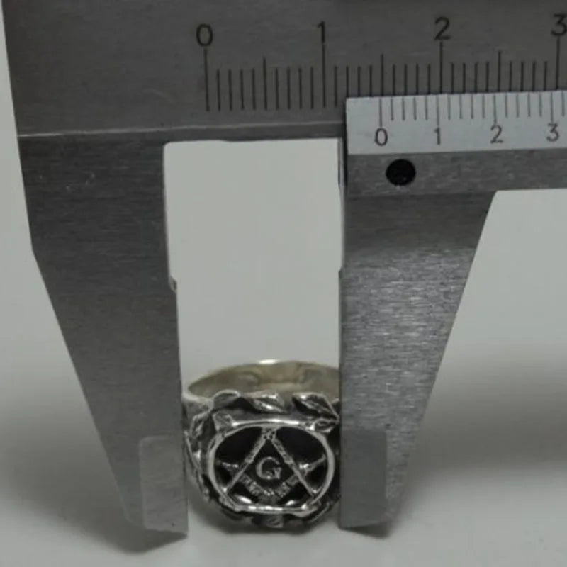 Men's Masonic Stainless Steel Ring — Punk Rock Hip-Hop Biker Freemasonry Jewellery Gift