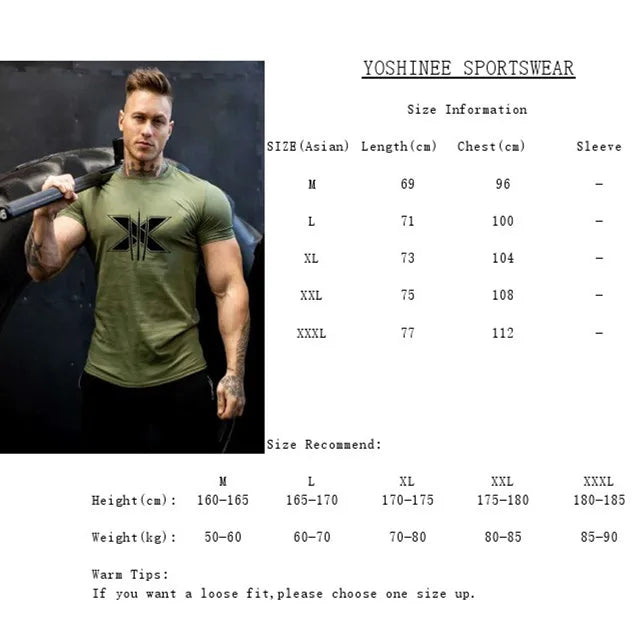 Men's Bodybuilding Graphic T-Shirt — Gym & Streetwear Cotton Tee