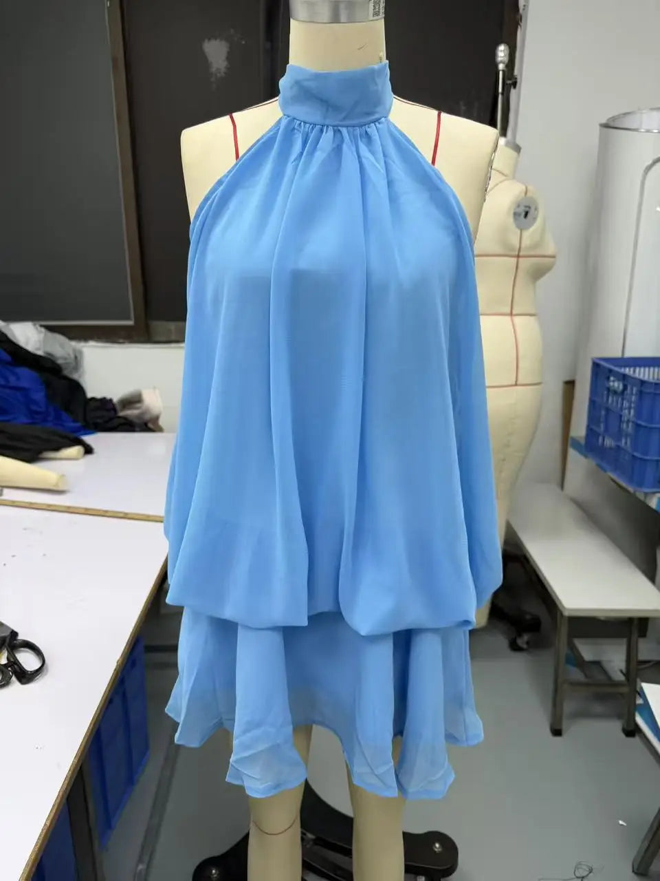 Women's Sexy Backless Slim-Fit A-Line Beachwear Dress