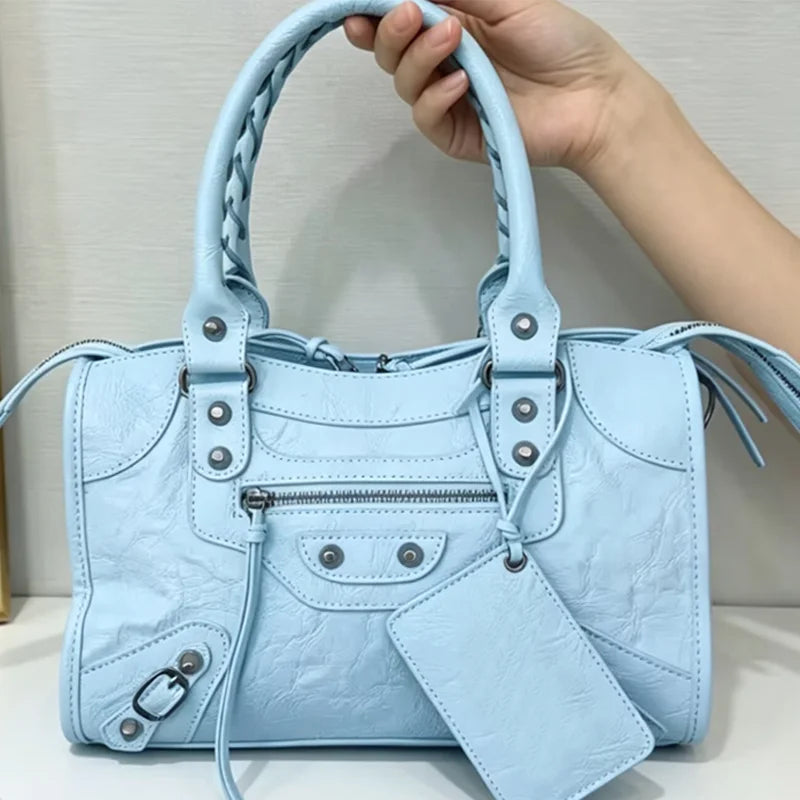 Women's Motorcycle Hobo Crossbody Bag — 2026 High Capacity Luxury Travel Shoulder Bag