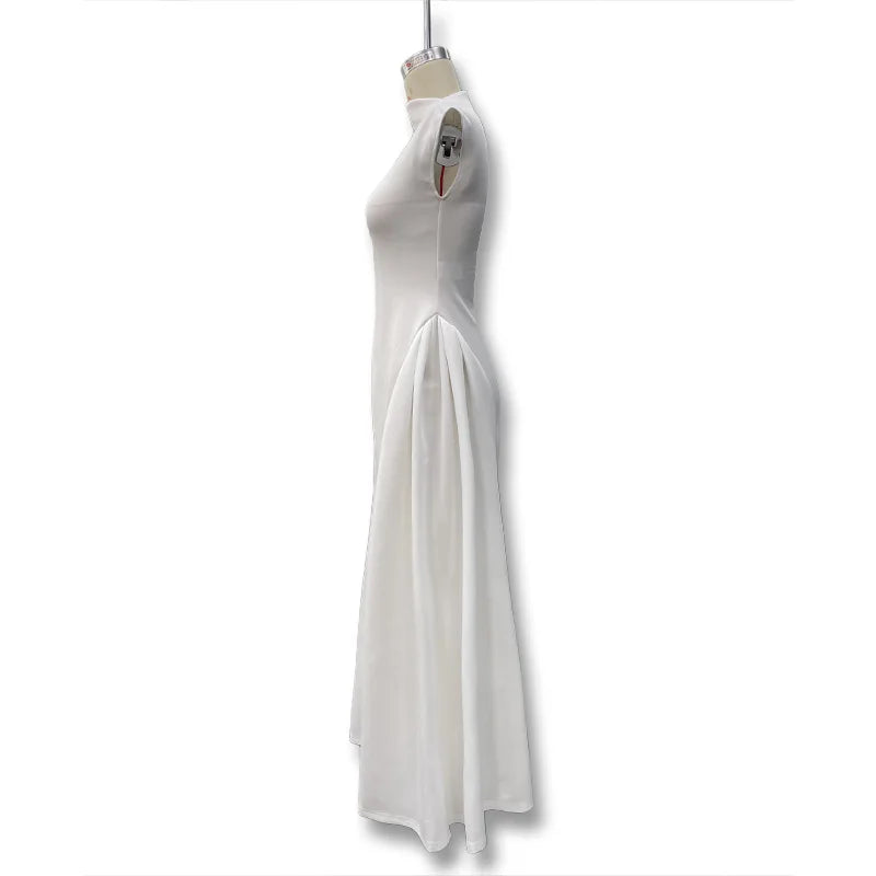 Women's Sleeveless Solid Color A-Line Party & Prom Dress