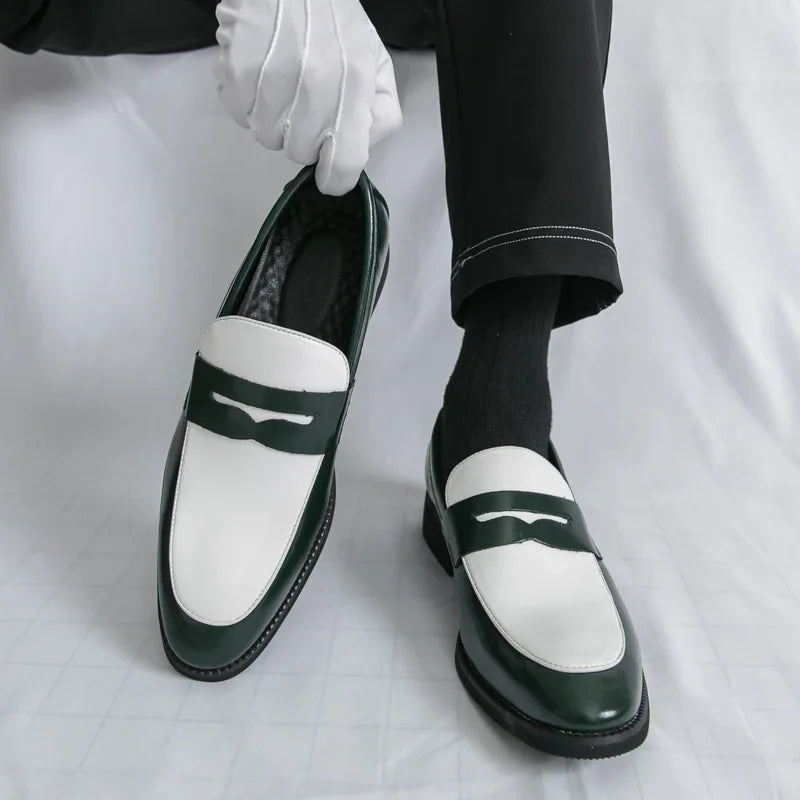 Men's Breathable Moccasin Loafers — Slip-On Flat Driving Shoes