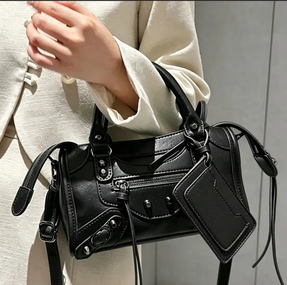 Women's Motorcycle Hobo Crossbody Bag — 2026 High Capacity Luxury Travel Shoulder Bag