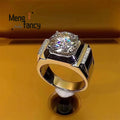 Men's 925 Sterling Silver Ring Set — Luxury Handcrafted Fashion Jewellery Gift