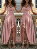 Women's Elegant V-Neck Cocktail Party Gown
