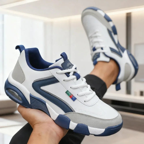 Men's Anti-Slip Rebound Walking Sneakers — Breathable Lace-Up Shoes