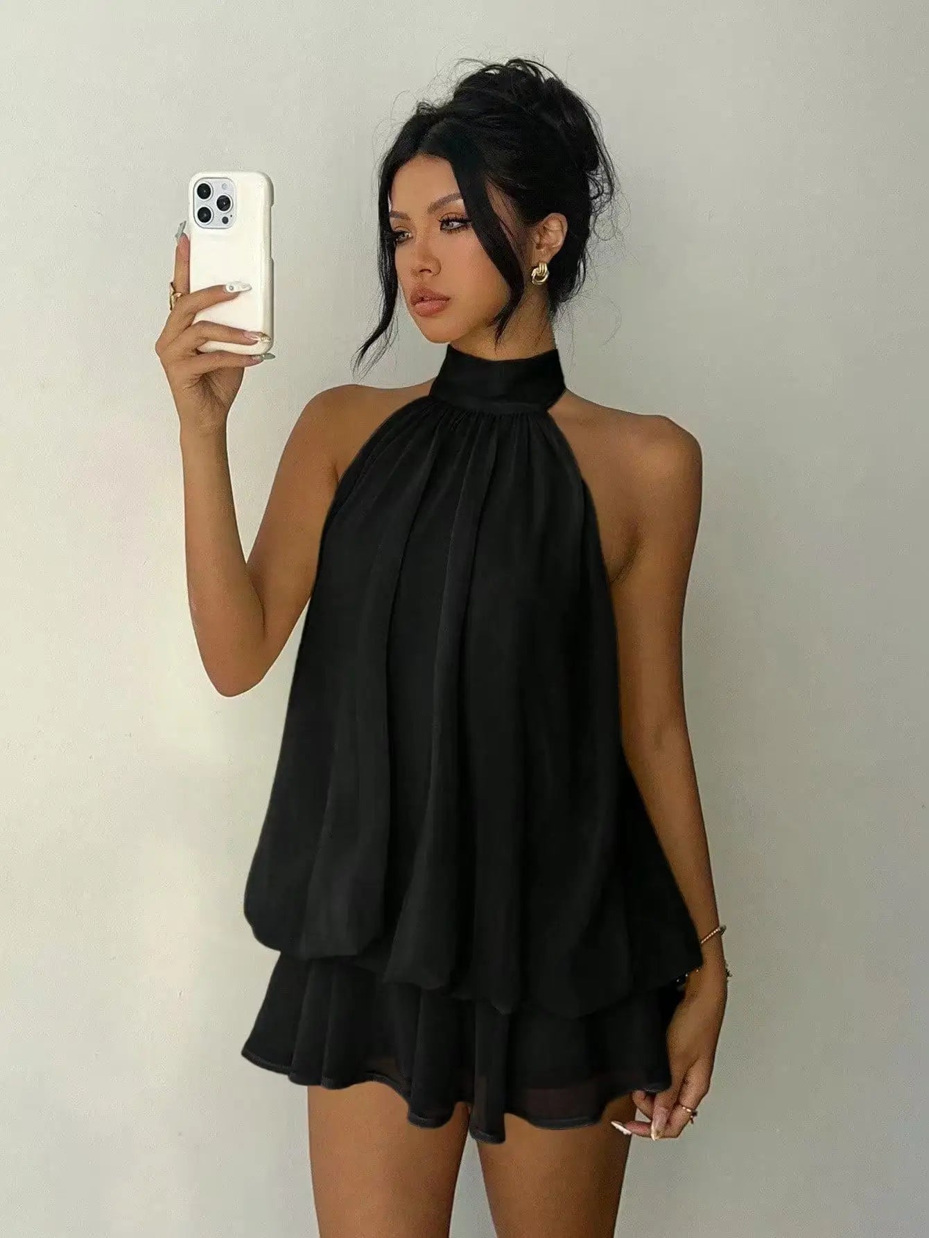 Women's Sexy Backless Slim-Fit A-Line Beachwear Dress