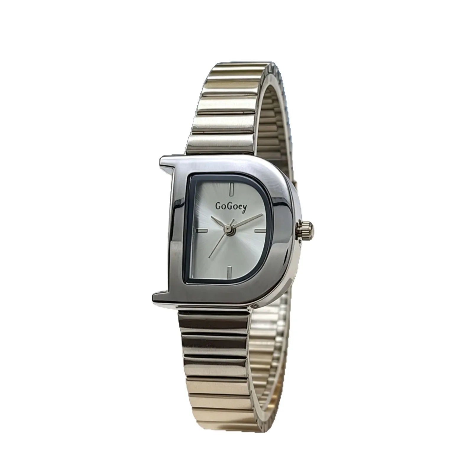 Women's Vintage D-Shaped Bamboo Knot Watch — Personalized Quartz Wristwatch