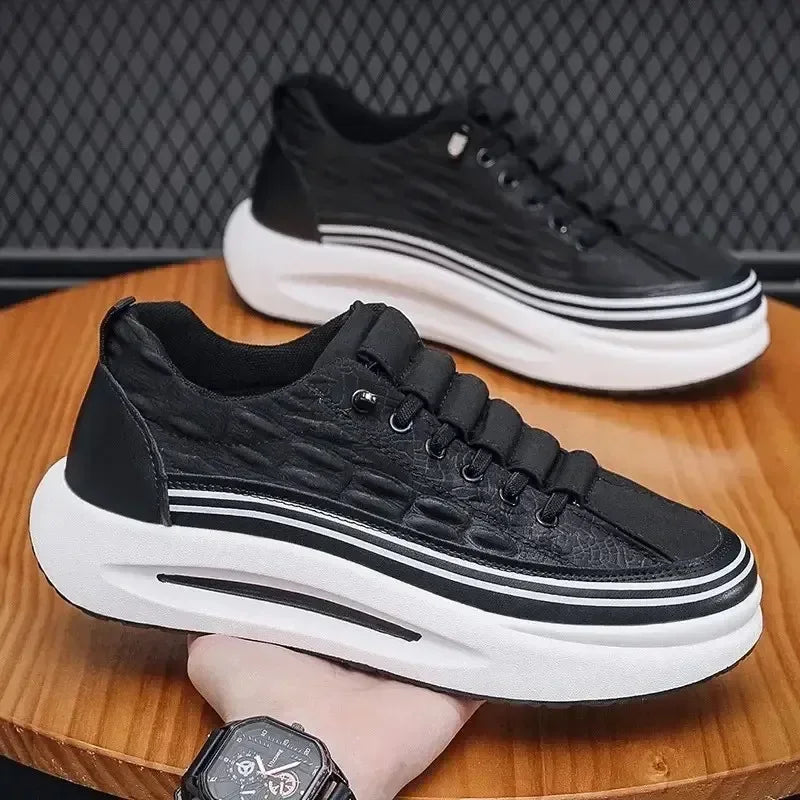 Men's Non-Slip Platform Sneakers — Breathable Casual Loafers