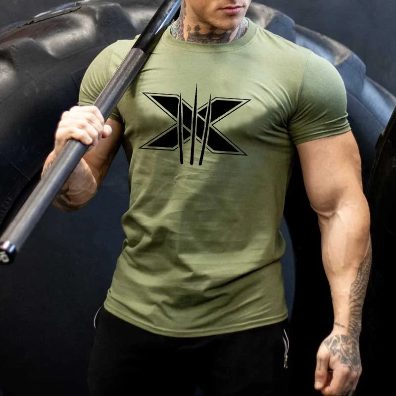 Men's Bodybuilding Graphic T-Shirt — Gym & Streetwear Cotton Tee