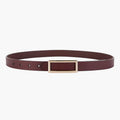 Women's Genuine Leather Belt — Metal Buckle Strap for Jeans & Dresses