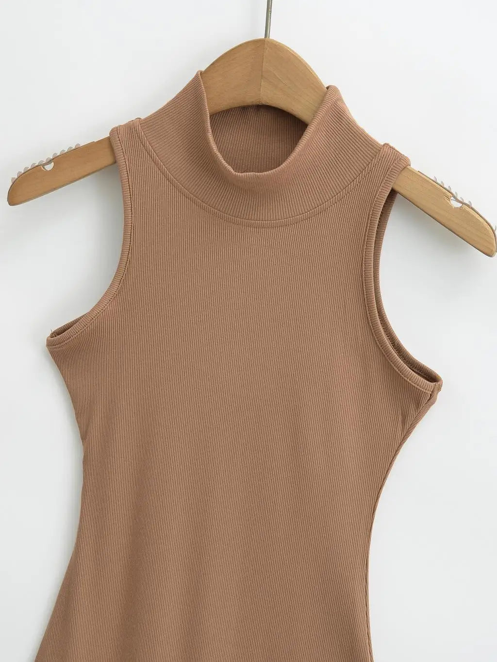 Women's Turtleneck Knit Bodycon Ankle-Length Maxi Dress