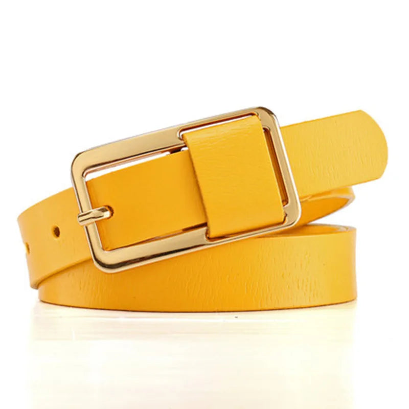 Women's Wide Cinched Waist Belt — Luxury Designer Leather Suit Waistband (105 cm)