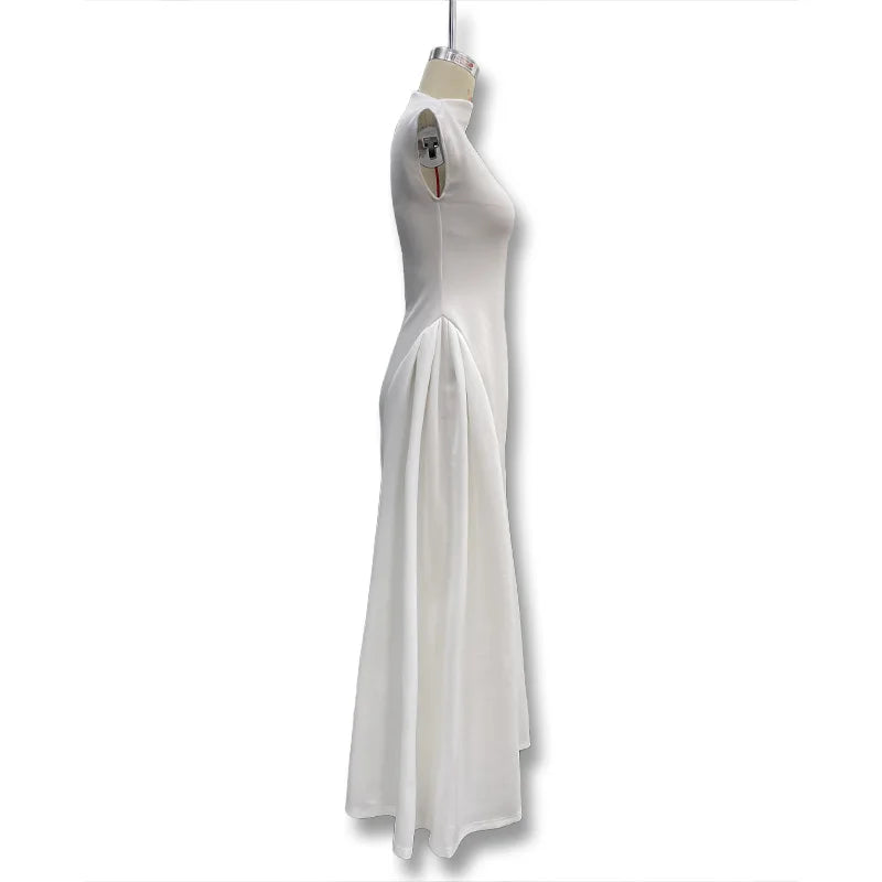 Women's Sleeveless Solid Color A-Line Party & Prom Dress