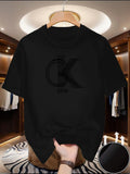 Men's Graphic Crew Neck T-Shirt — Breathable Summer Knit Tee (S–XXL)