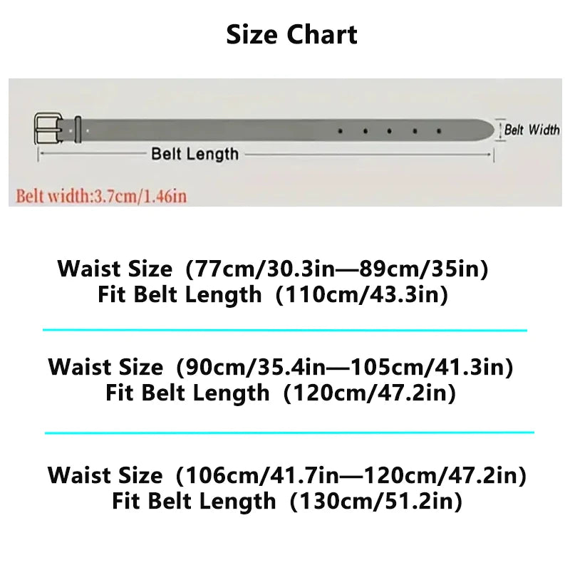 Men's Light Luxury PU Leather Belt — Pin Buckle Casual Versatile Jeans Waistband