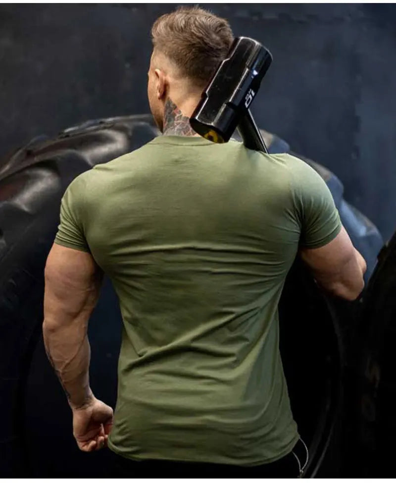 Men's Bodybuilding Graphic T-Shirt — Gym & Streetwear Cotton Tee