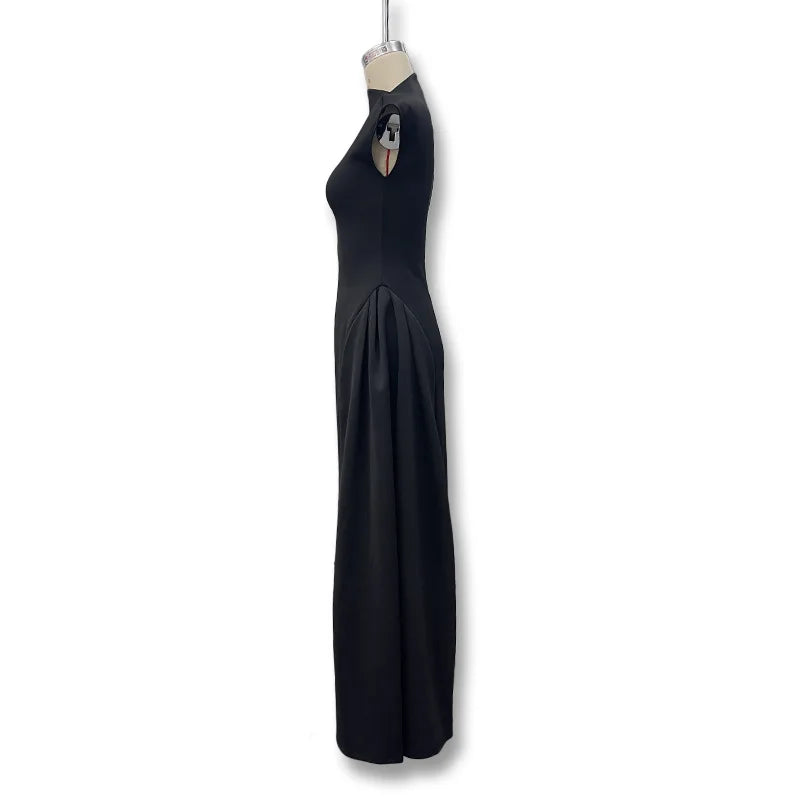 Women's Sleeveless Solid Color A-Line Party & Prom Dress