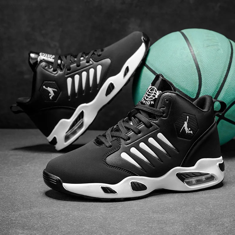 Men's Basketball & Athletic Shoes — Cushioned High-Top Sneakers