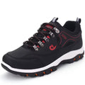Men's Leather Casual Sport Sneakers — Lightweight Walking Shoes