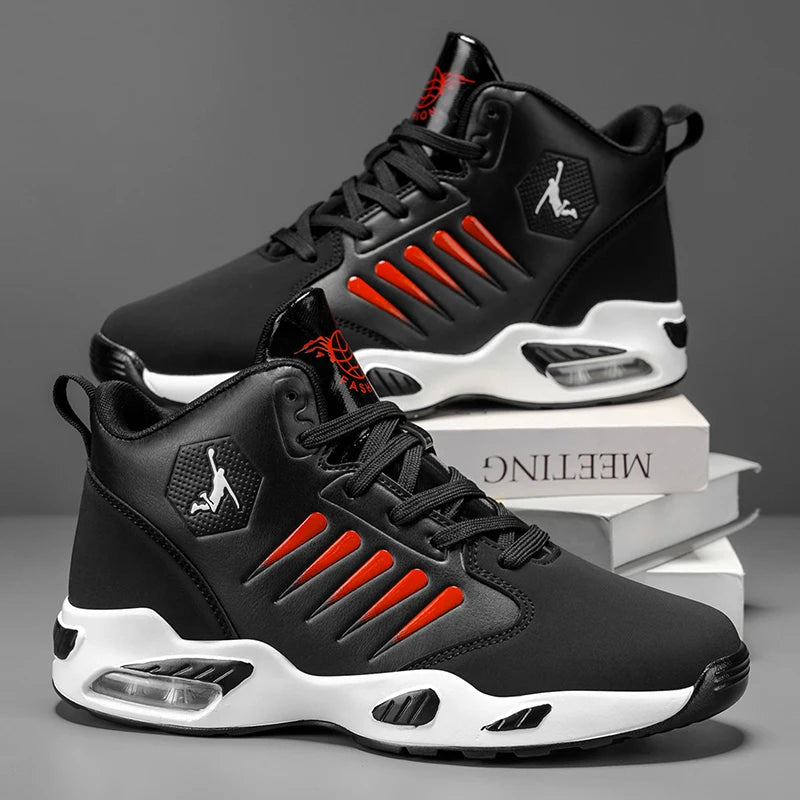 Men's Basketball & Athletic Shoes — Cushioned High-Top Sneakers