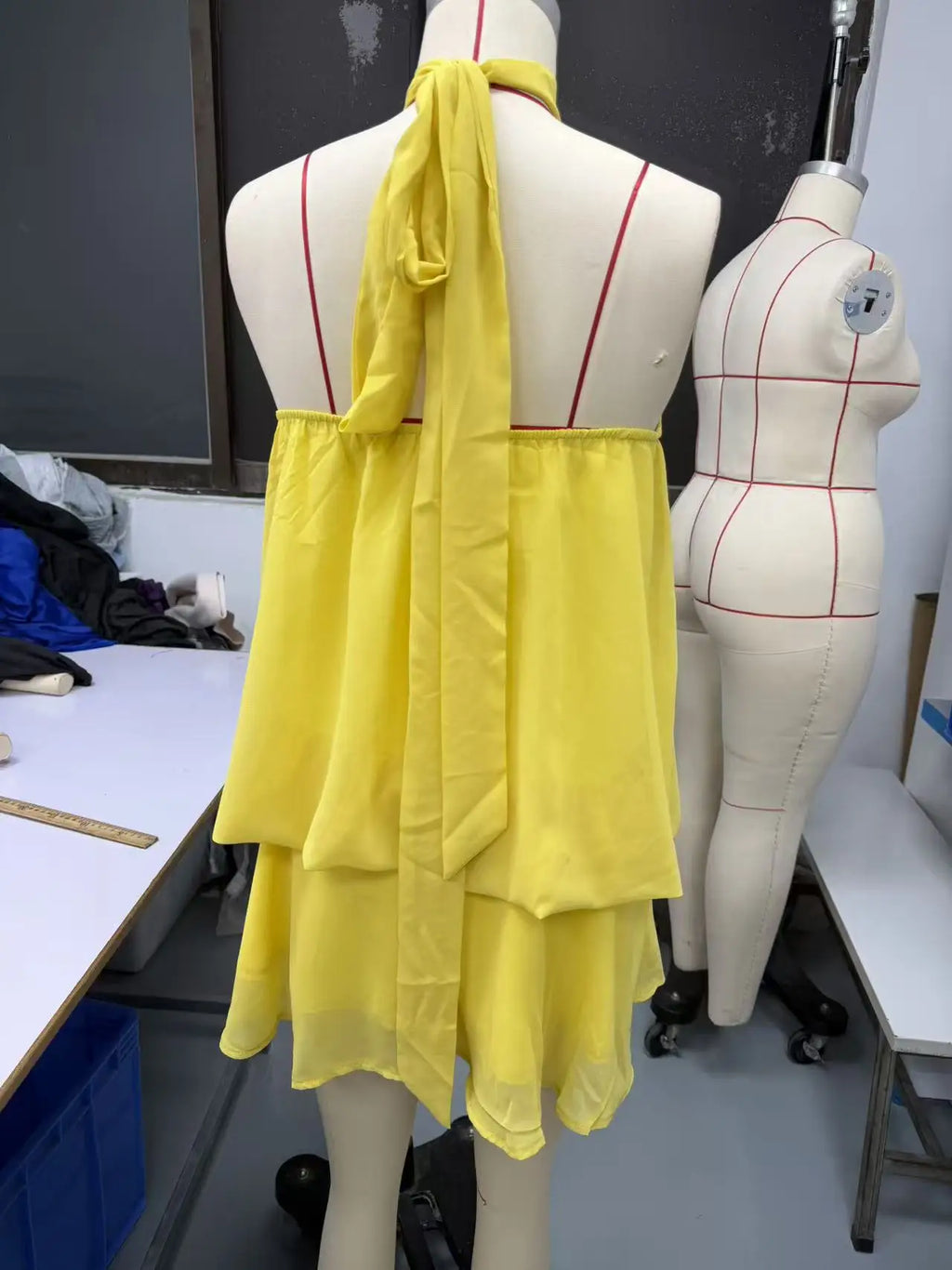 Women's Sexy Backless Slim-Fit A-Line Beachwear Dress