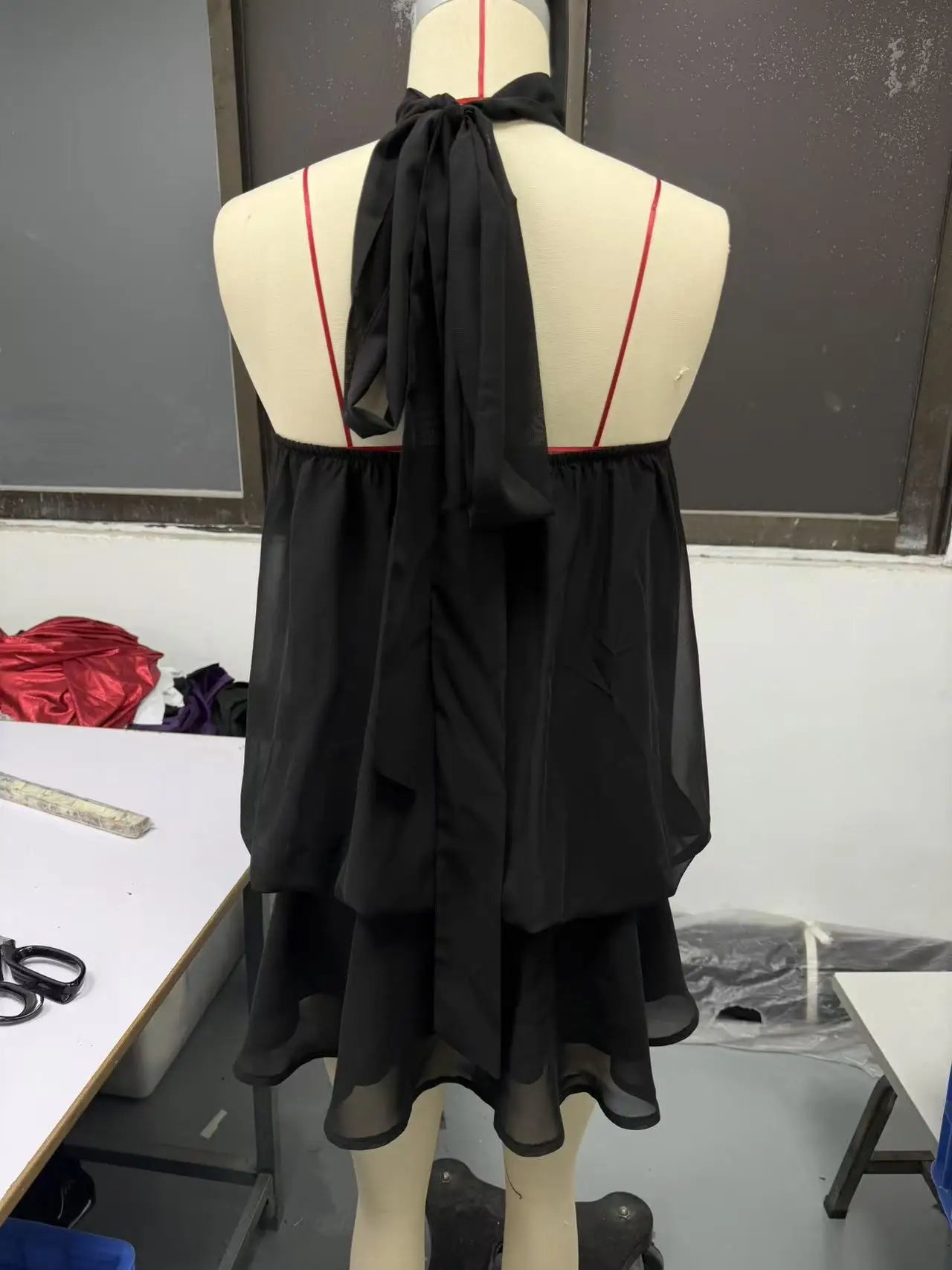 Women's Sexy Backless Slim-Fit A-Line Beachwear Dress