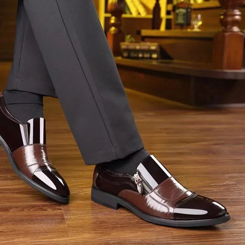 Men's Business Oxford Dress Shoes — Leather Formal Footwear