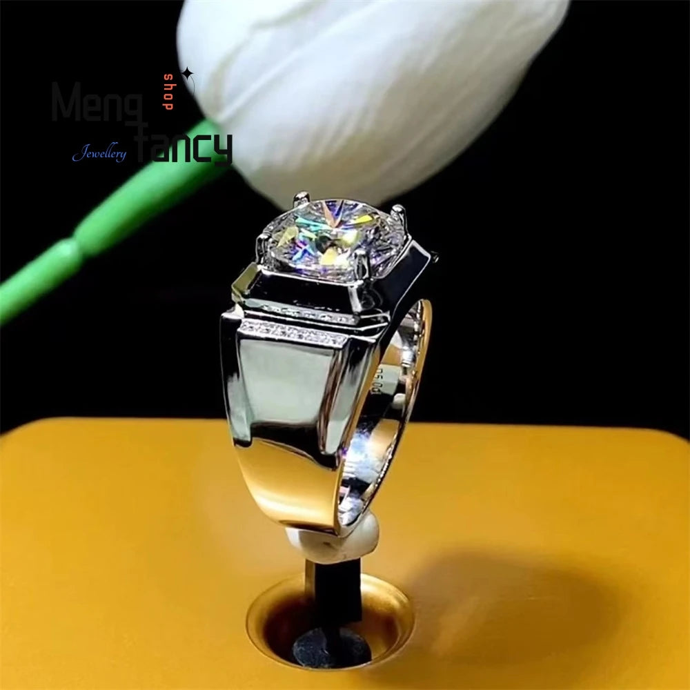 Men's 925 Sterling Silver Ring Set — Luxury Handcrafted Fashion Jewellery Gift