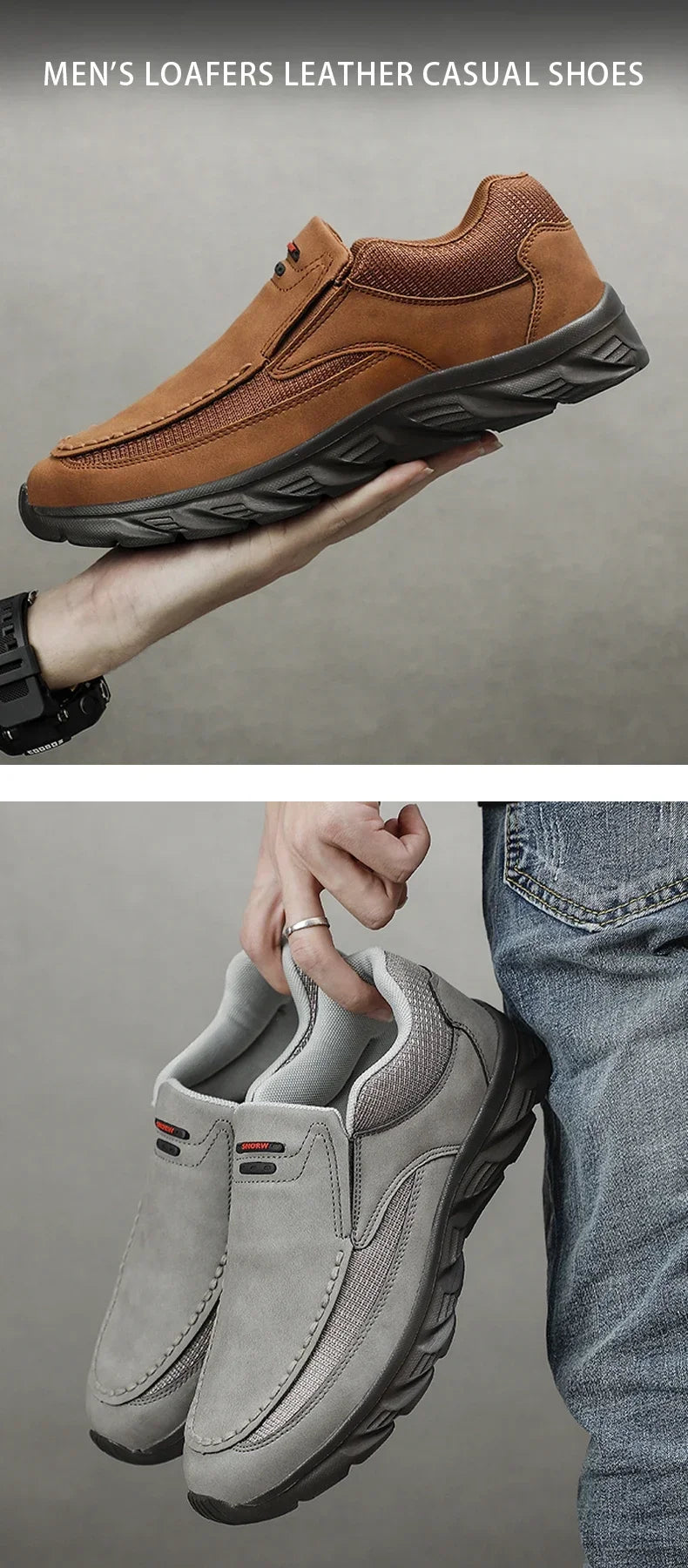 Men's Handmade Retro Slip-On Loafers — Breathable Casual Sneakers